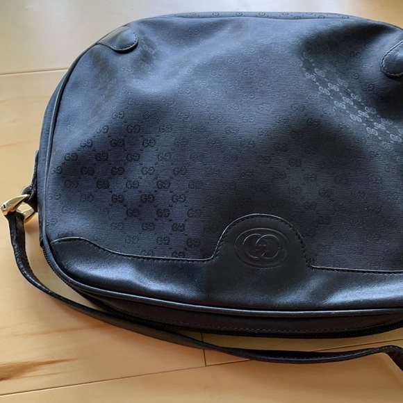 GUCCI 80s black monogram shoulder bag - Picture 11 of 12